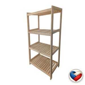 Tonap regál 4 police 80×133×43 cm borovice nosnost 25 kg TP92681 obraz