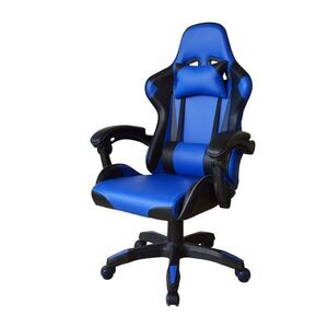 Yizi AXIS herní židle modrá s područkami sklápěcí mechanismus obraz