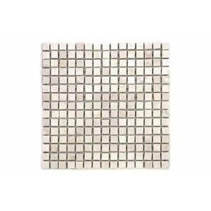 Divero Garth 91 Mramorová mozaika krémová 30 x 30 cm 1 m² obraz