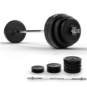 Physionics 92690 PHYSIONICS Vzpěračský set se závažím 165 cm, 60 kg obraz