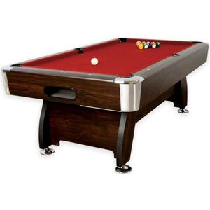 GamesPlanet® 1424 pool billiard kulečník s vybavením, 7 ft obraz