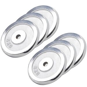Gorilla Sports chrom 30 kg (6 x 5 kg) 205 mm obraz