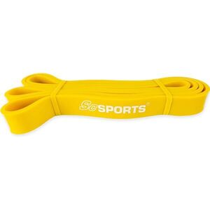 SCSports odporová guma 208 x 2, 9 cm přírodní latex žlutá obraz