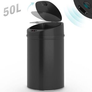 Jago automatický odpadkový koš, 50 L, černý obraz