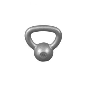 Gorilla Sports Kettlebell činka, litinová, šedá, 4 kg obraz