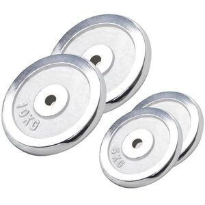 Gorilla Sports chrom zátěžové kotouče 30 kg 205/290 mm, výřez 31 mm, 4 ks obraz