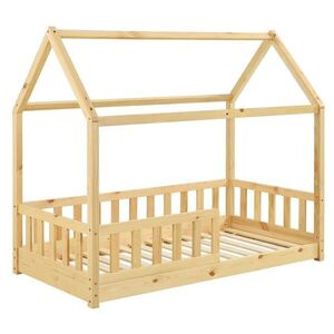 Juskys 107444 dětská postel 160x80 cm s roštem přírodní obraz