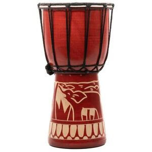 Dětský buben Djembe, slon, ručně vyráběný, 30 cm obraz