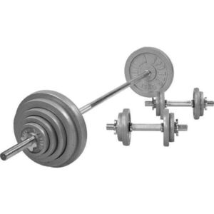 Gorilla Sports Sada litinových činek, 100 kg obraz