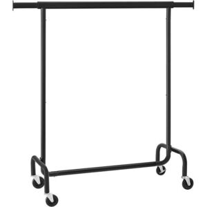 SONGMICS HSR011B01V2 pojízdný stojan na oblečení černý nosnost 130 kg obraz