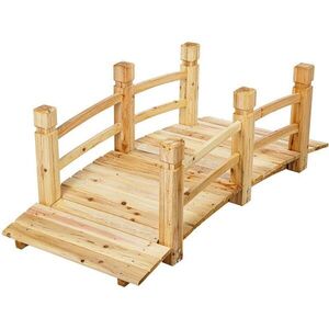 Garthen 90413 Zahradní dřevěný můstek 150 x 67 x 55 cm, nosnost 150 kg obraz