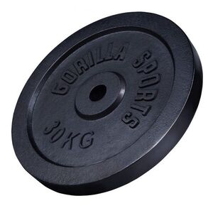 Gorilla Sports litina zátěžový kotouč 30 kg 384 mm obraz