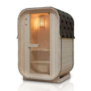 Zahradní sauna pro 1–2 osoby s elektrickými kamny 3, 6 kW obraz