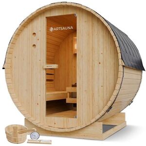 Zahradní sauna pro 4 osoby s elektrickými kamny 6 kW obraz