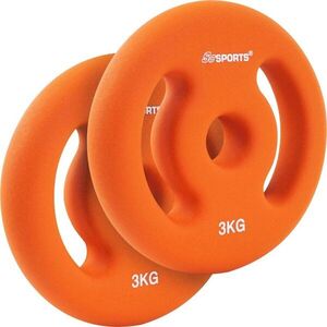SCSports kotouče z neoprenu 2x3 kg 30/31 mm oranžové obraz