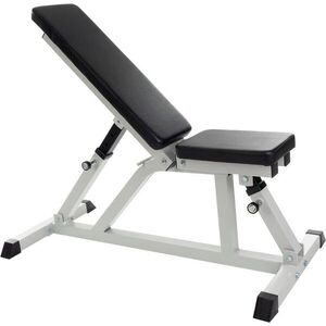 SCSports nastavitelná posilovací lavice 119 x 56 x 49-117 cm 200 kg bílá/černá obraz
