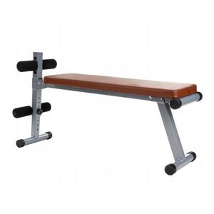 ScSPORTS Multifunkční lavice, ekokůže, hnědá, 120 kg obraz