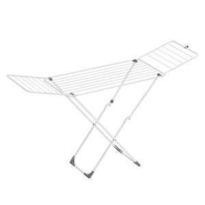 Skládací ocelový sušák na prádlo 50 x 182 x 102, 5 cm, bílý obraz