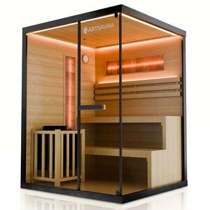 Domácí sauna pro 3 osoby 150 x 140 x 200 cm, černá obraz