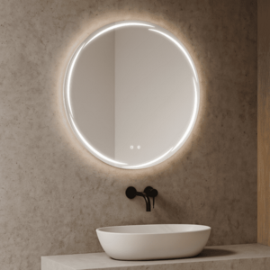 Koupelnové zrcadlo 80 cm s LED a dotykovým ovládáním obraz