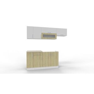 Kasvo MARKÉTA kuch. linka 210 cm Dub Sonoma / bílá obraz