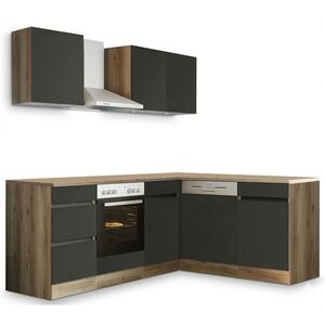 Kasvo TRIXY kuchyňská linka 230x170 (K25) antracit obraz