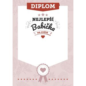 Diplom nejlepší babička na světě, Diplom pro babičku 02 obraz