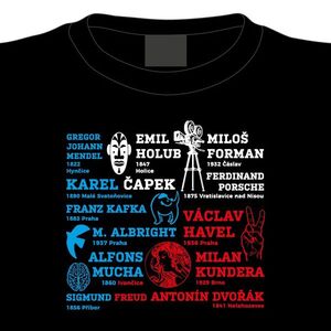 Dámské tričko - Čeští rodáci, M obraz