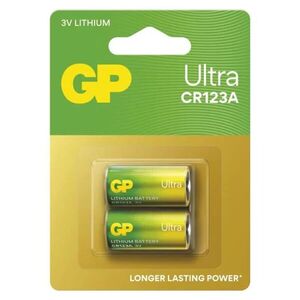 EMOS Lithiová baterie GP Ultra 3V (CR123A), 2 ks B15012U obraz