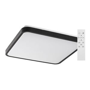Rabalux Černé stropní LED svítidlo Alenzo hranaté 420x420mm 36W IP44 CCT s DO 71434 obraz