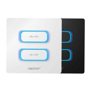 LED Solution Mi-Light MiBoxer Zigbee+RF Nástěnný chytrý vypínač 2-kanálový Vyberte barvu: Bílá ESZ2 obraz