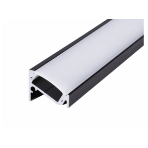 LED Solution Rohový profil pro LED pásky R8 černý Vyberte variantu a délku: Profil bez difuzoru 1m LP206B-1M obraz