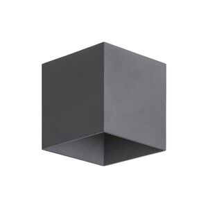 TK Lighting Antracitové fasádní LED svítidlo Cube 5W IP54 TK18086 obraz