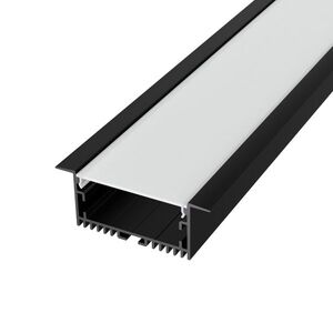 LED Solution Vestavný profil pro LED pásky V43 černý Vyberte variantu a délku: Profil bez difuzoru 2m LP322B obraz