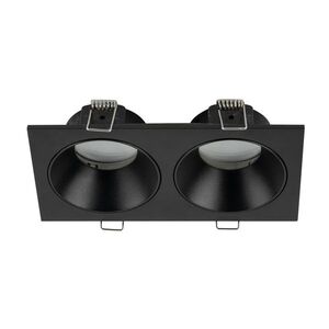 TK Lighting Černý podhledový rámeček Prisma Duo hranatý 90 x 170mm IP65 TK10579 obraz