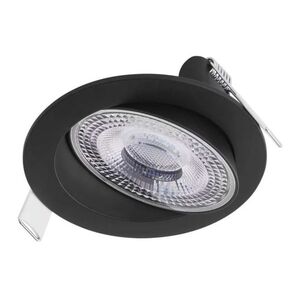 EMOS Černé LED bodové svítidlo GERI 105mm 6, 5W CCT s výklopným rámečkem ZV1161 obraz