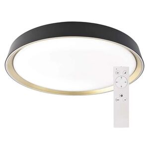 EMOS Černé stropní LED svítidlo ILVI s dekorem champagne 400mm 30W CCT s DO ZM5118 obraz