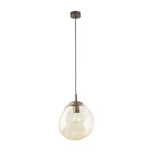 TK Lighting Hnědý závěsný lustr Lava 250mm pro žárovku E27 TK11326 obraz