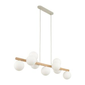 TK Lighting Závěsný lustr Estera Wood s dekorem dřeva pro žárovku 9x G9 TK5906 obraz