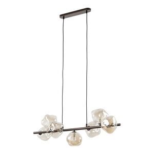 TK Lighting Hnědý závěsný lustr Lava pro žárovku 7x G9 TK11033 obraz