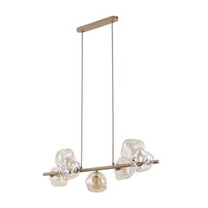 TK Lighting Béžový závěsný lustr Lava pro žárovku 7x G9 TK11109 obraz
