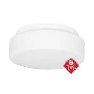 Ecolite Bílé stropní svítidlo Hector kulaté 250mm s pohybovým čidlem pro žárovku E27 W122-BI obraz
