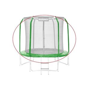 Sada krytu pružin a rukávů pro trampolínu 244 cm - zelená obraz