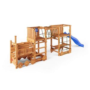 Dětské hřiště Marimex Play 025 + modrá skluzavka obraz