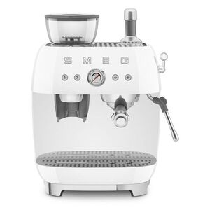 Smeg Pákový kávovar s mlýnkem EGF03, 50's Retro Style, bílá EGF03WHEU obraz