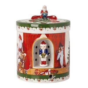 Villeroy & Boch Christmas Toys dárková hrací skříňka / svícen, Santa přináší dárky, Ø 16 cm 14-8327-6692 obraz