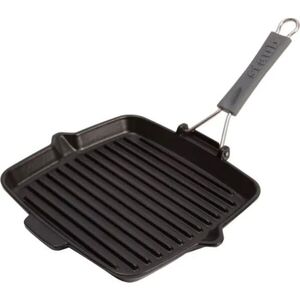 Staub Grilovací pánev čtvercová, černá, 24 x 24 cm 1003962 obraz