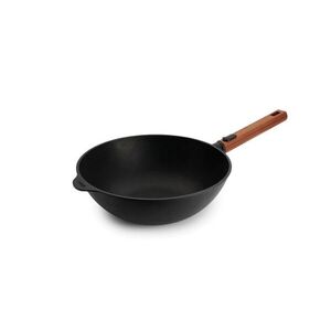 Woll Nepřilnavá wok pánev Eco Logic QXR s dřevěnou odnímatelnou rukojetí, 28 cm 11028WLCI-Q obraz