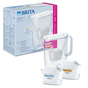 Brita Filtrační konvice Style Essential +2 filtry Maxtra Pro (Hard Water a Pure Performance), 2, 4 l, bílá 1057795 obraz
