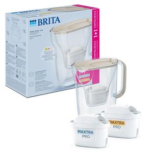 Brita Filtrační konvice Style Essential +2 filtry Maxtra Pro (Hard Water a Pure Performance), písková 1057797 obraz